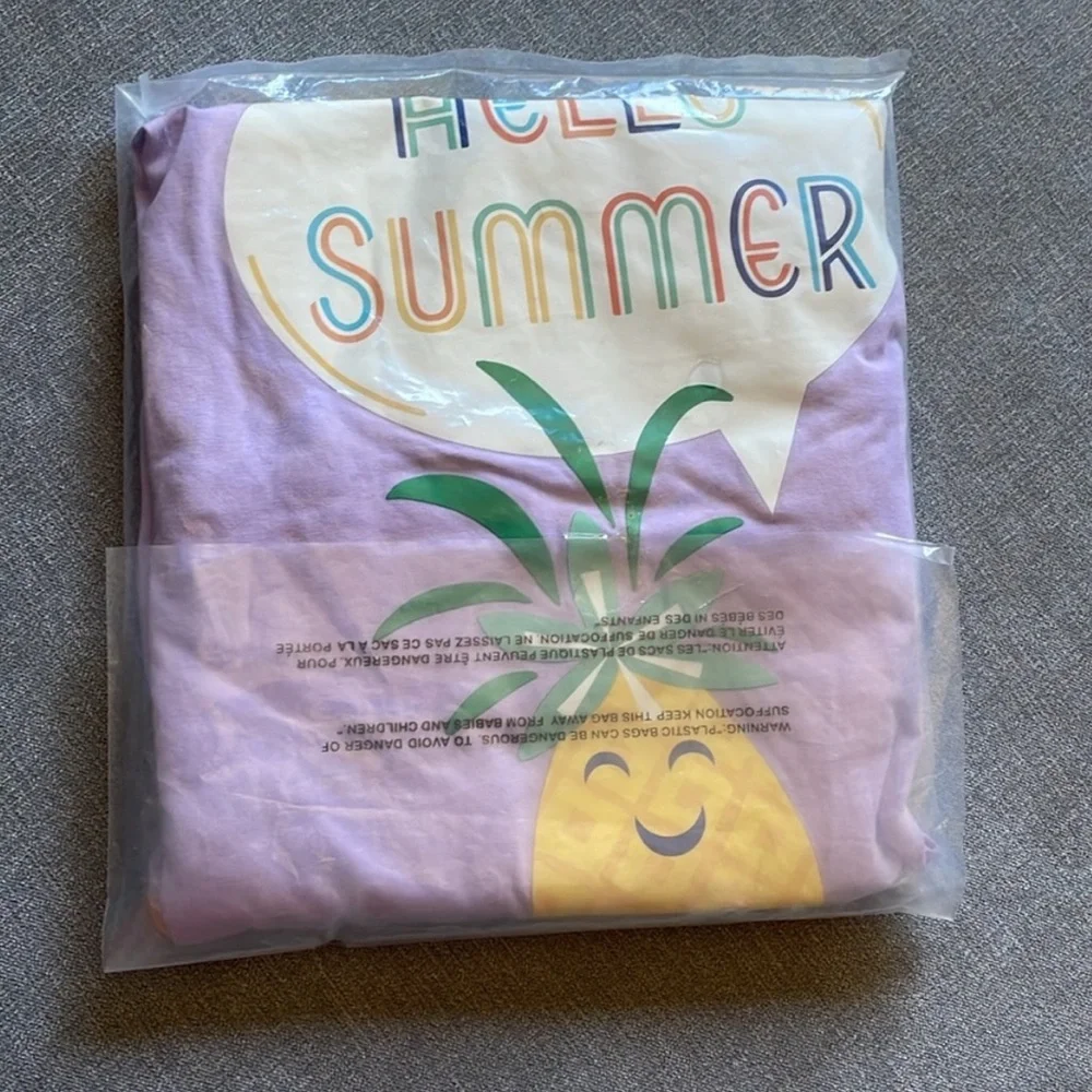 Sun Squad Hello Summer Pineapple Dog Tank Top